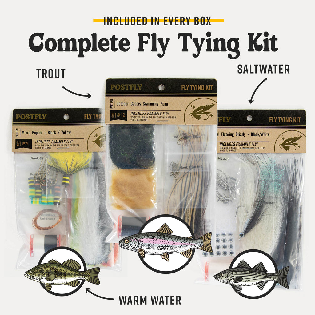 Warmwater Fly Tying Kit Box