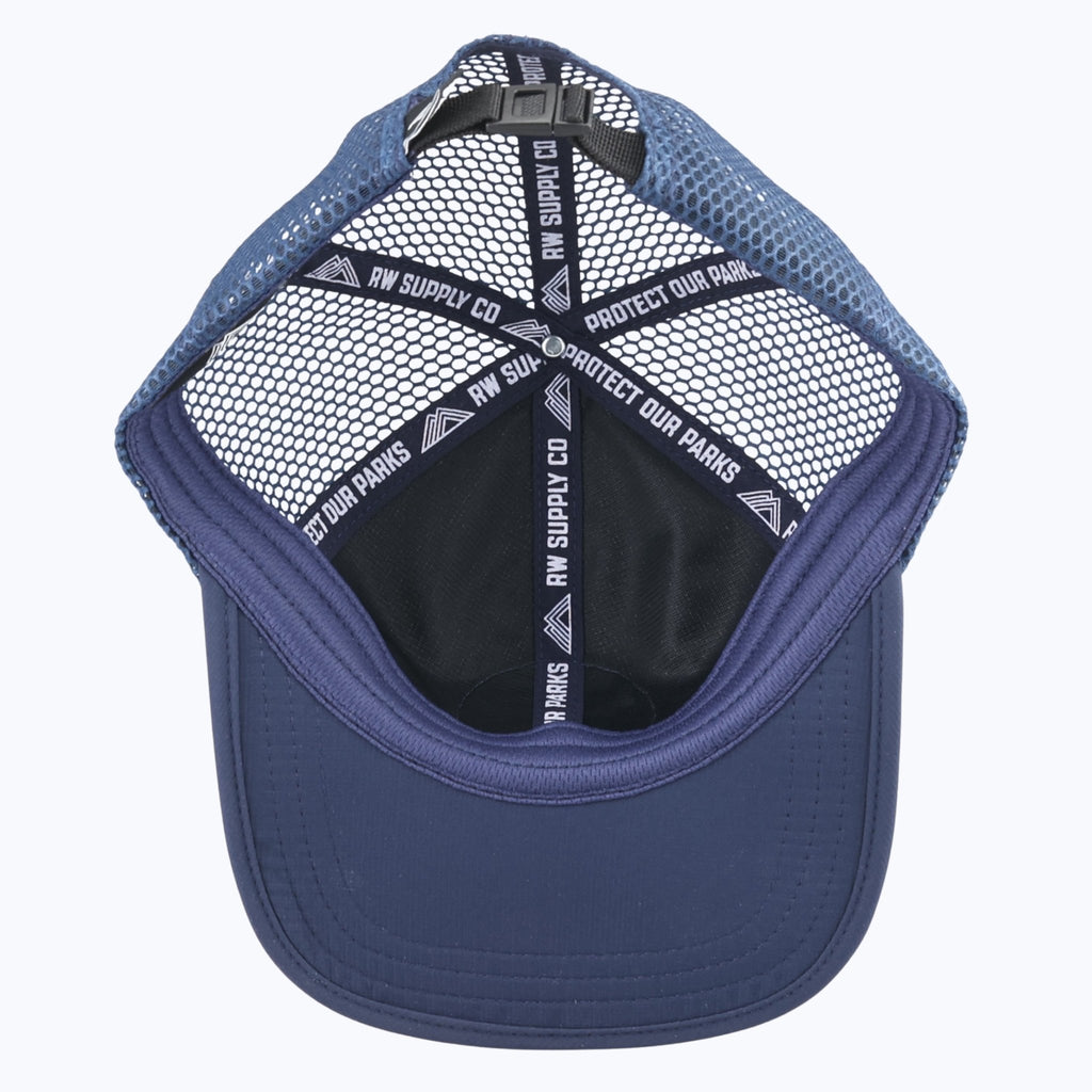 Protect Our Parks Bear Mesh Strapback Tech Cap - Navy - Paranoid Ranch