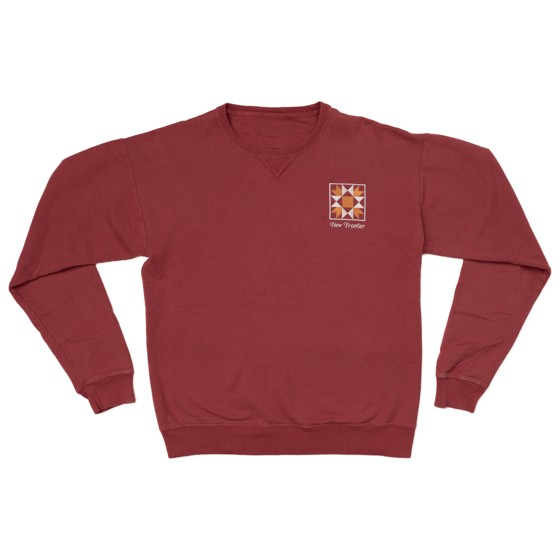 Quilt Patch Crewneck (Apple) - Paranoid Ranch