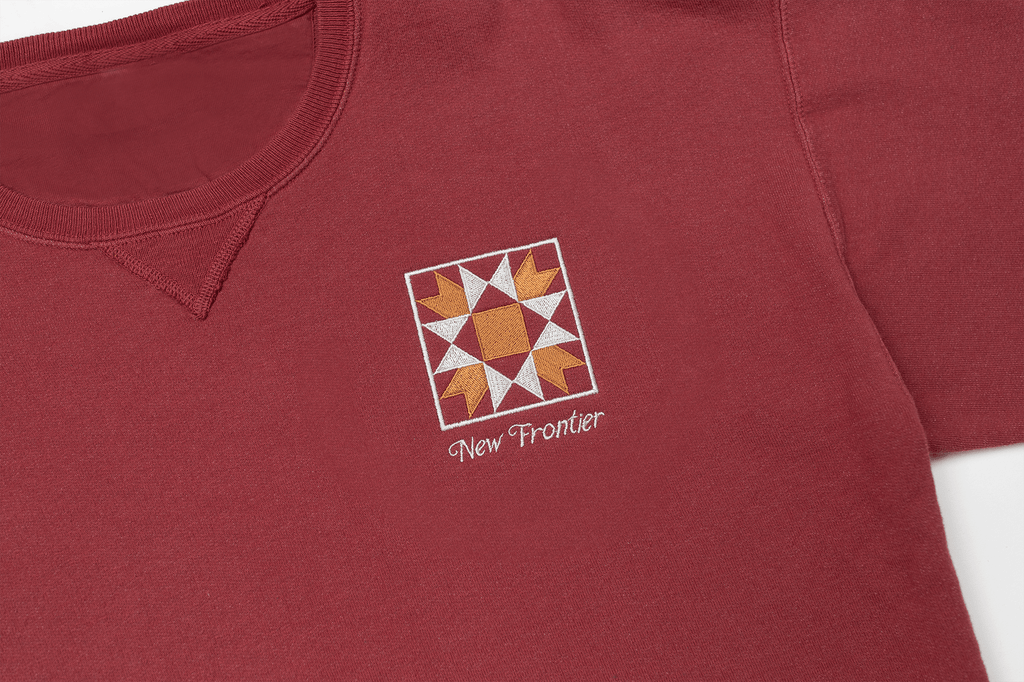 Quilt Patch Crewneck (Apple) - Paranoid Ranch