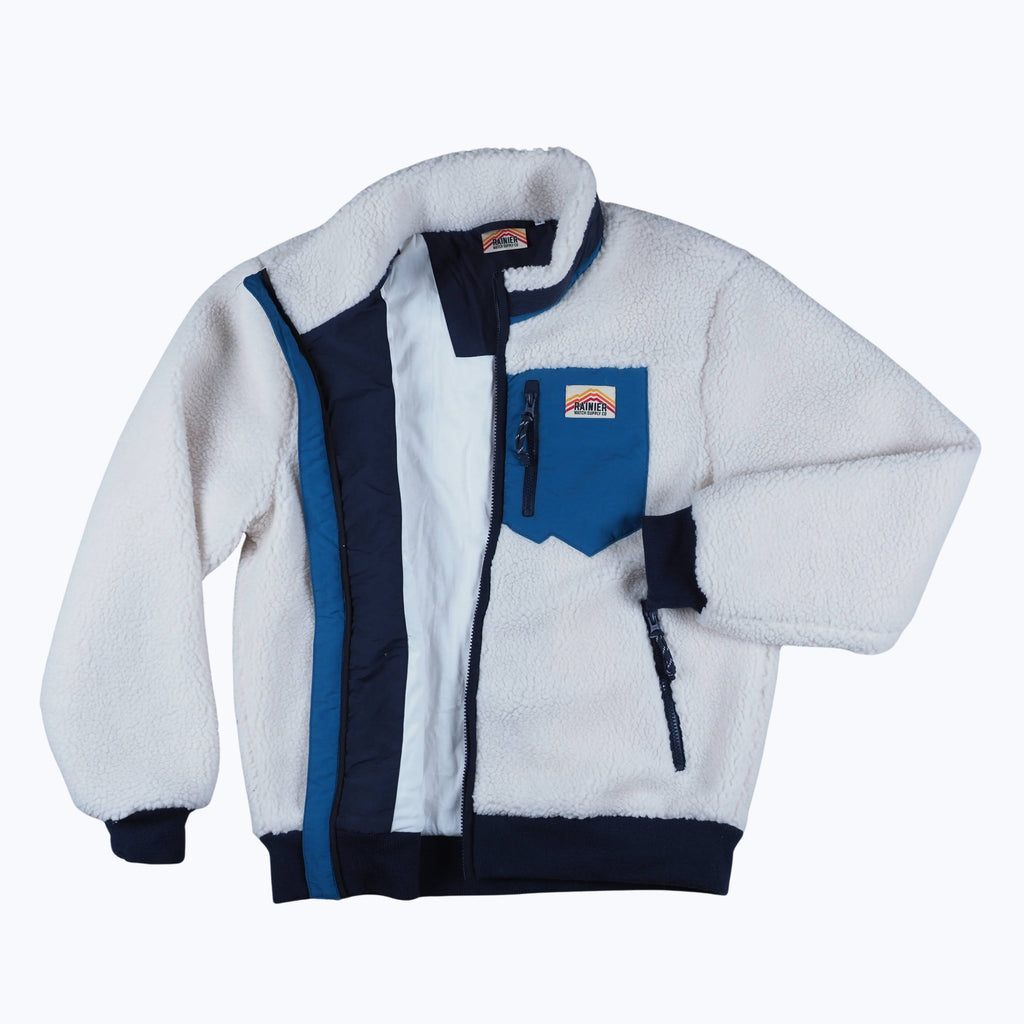 Turbo SuperFleece Jacket - Lined Recycled Fleece - Cream