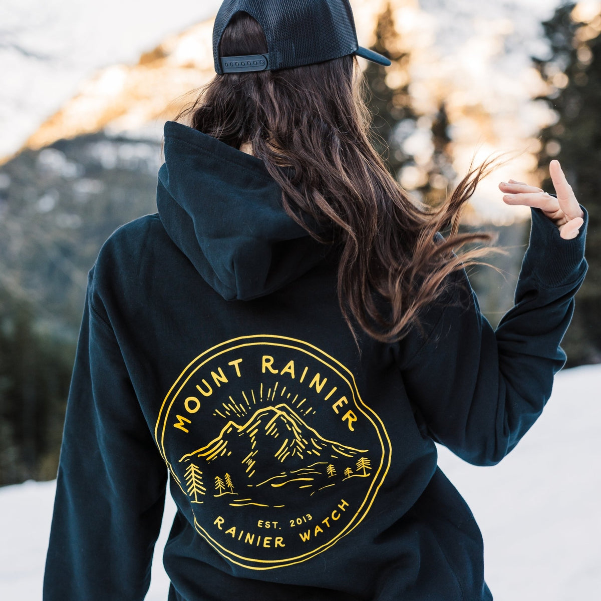 Ranger Hoodie Sweatshirt - Heavyweight - Black - Paranoid Ranch