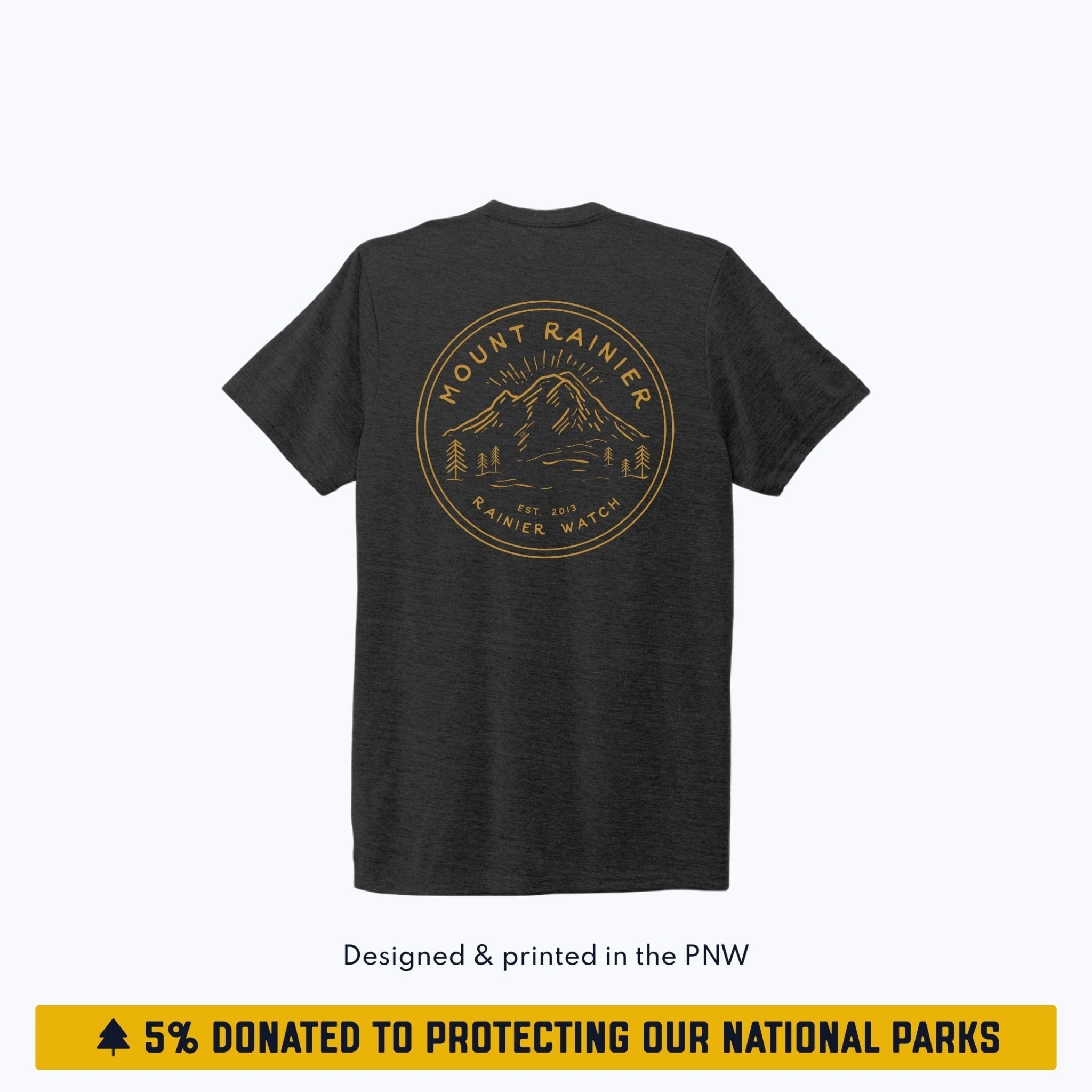 Ranger - Unisex Eco Tee - Double Sided - Heather Black - Paranoid Ranch