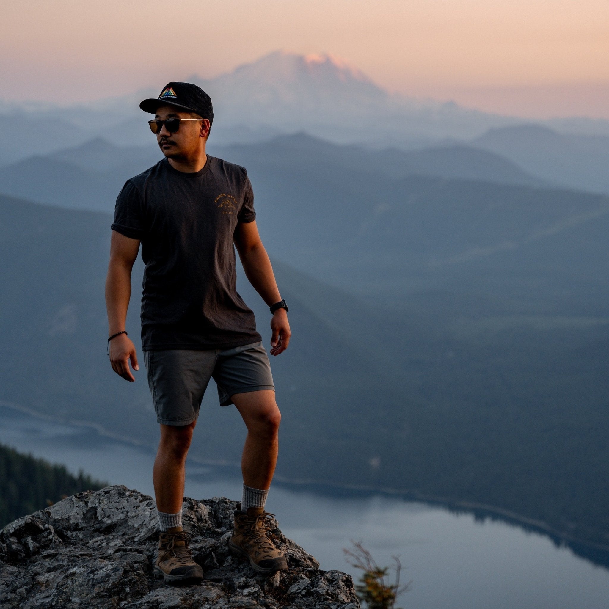 Ranger - Unisex Eco Tee - Double Sided - Heather Black - Paranoid Ranch