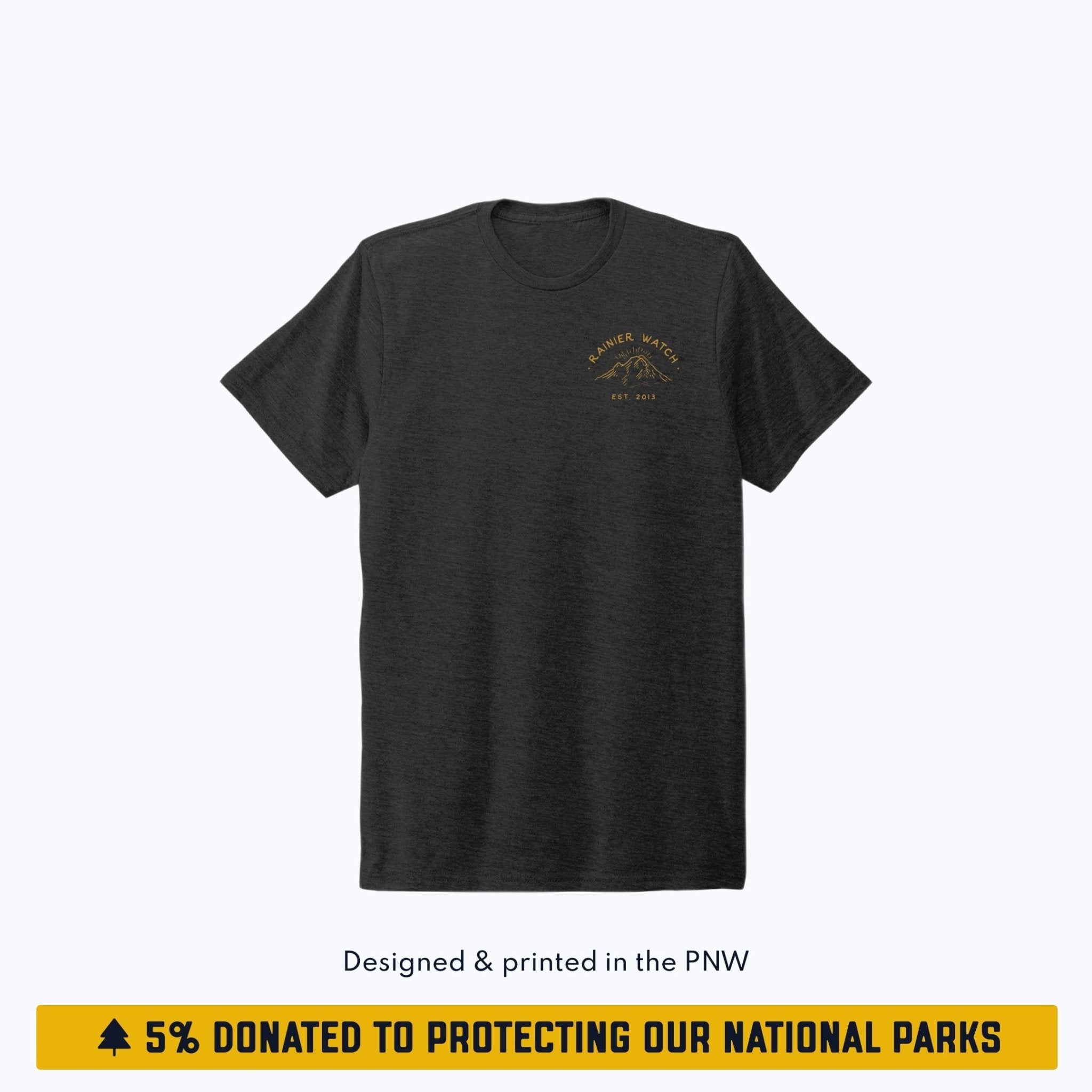 Ranger - Unisex Eco Tee - Double Sided - Heather Black - Paranoid Ranch