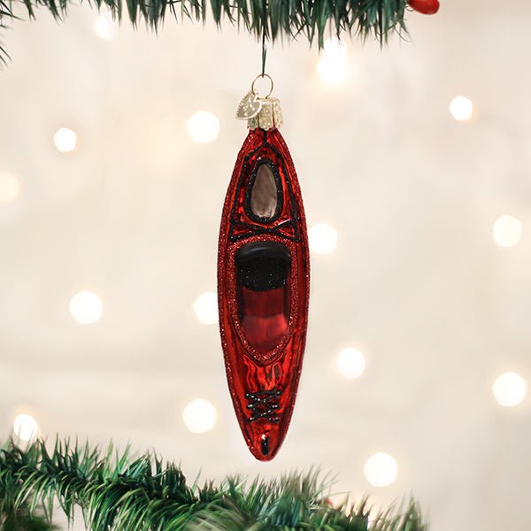 Red Kayak Ornament - Paranoid Ranch