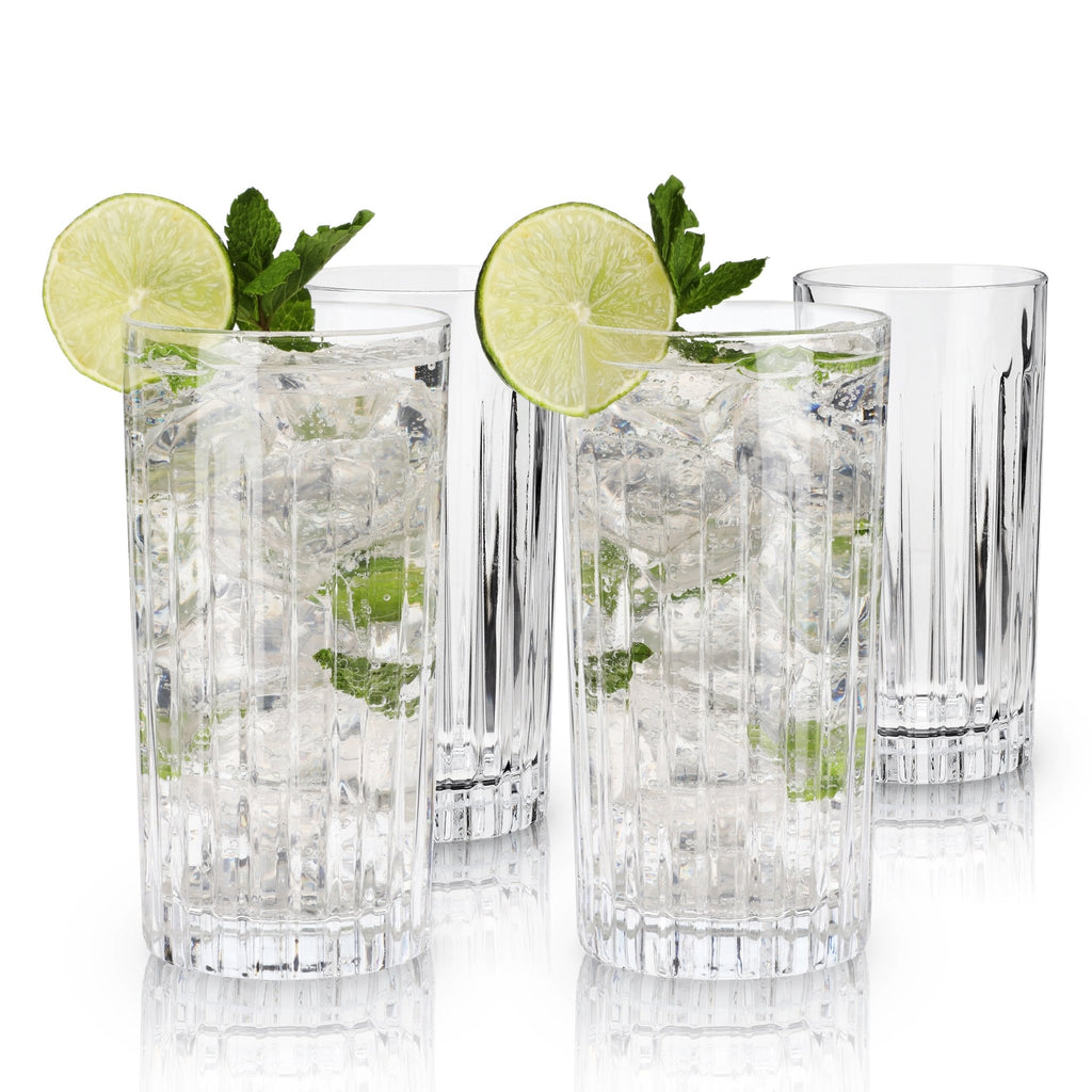 Reserve Milo Crystal Highball Glasses Set of 4 - Paranoid Ranch