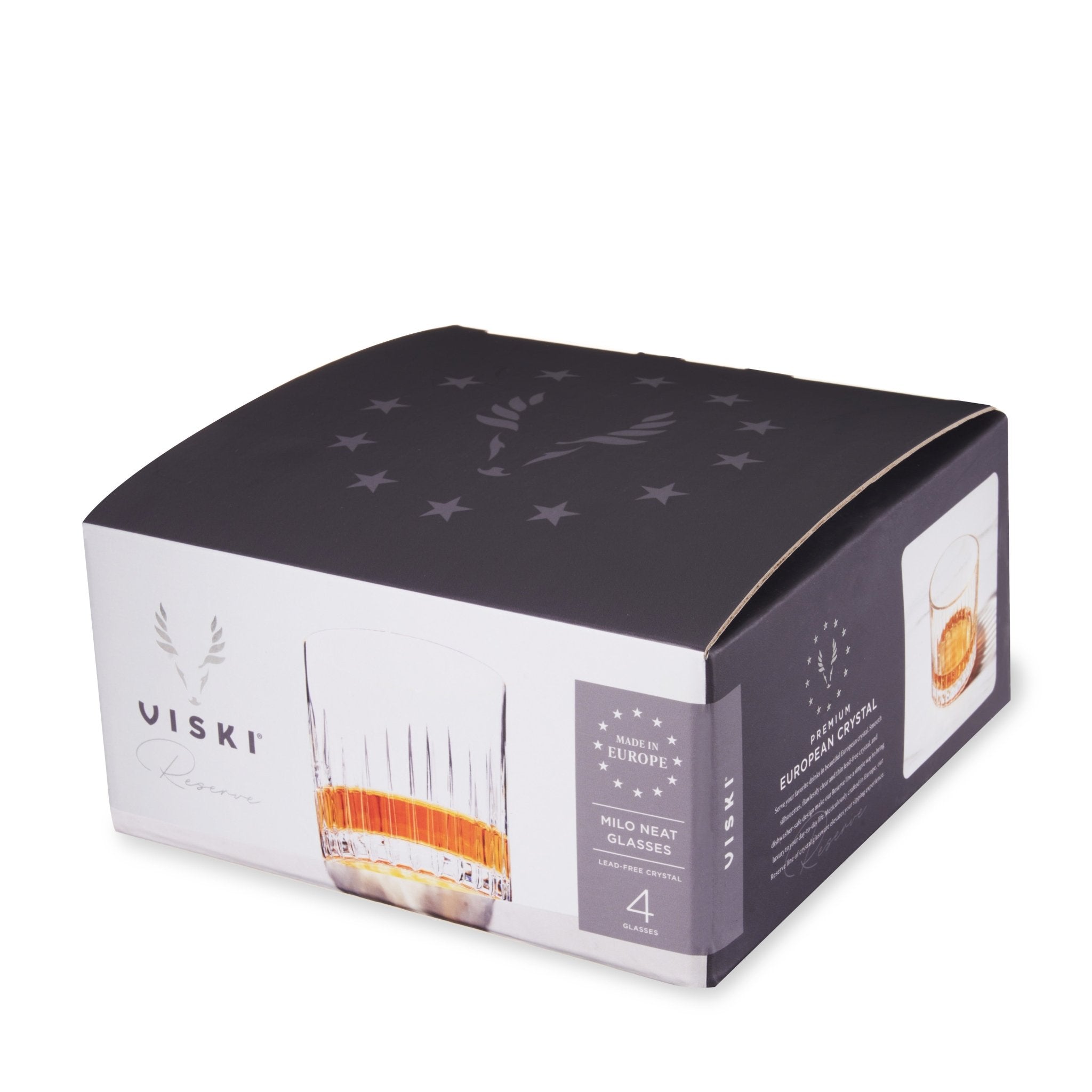 Reserve Milo Crystal Neat Glasses, Set of 4 - Paranoid Ranch