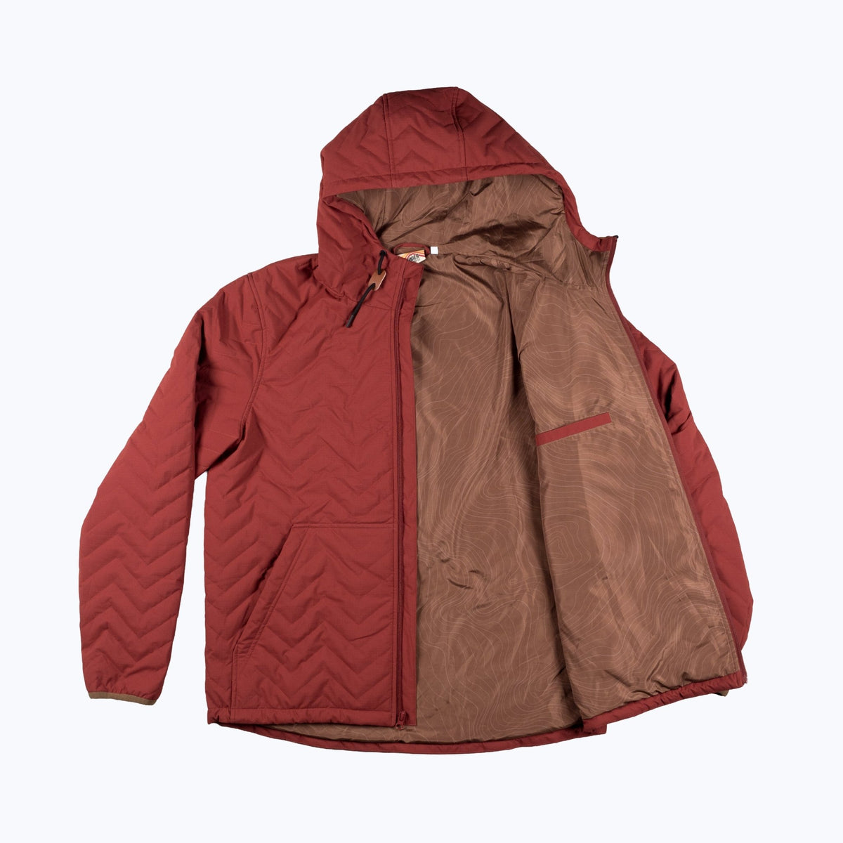 Ridgeline Micro-Puffer Quilted Hooded Jacket – Red - Paranoid Ranch