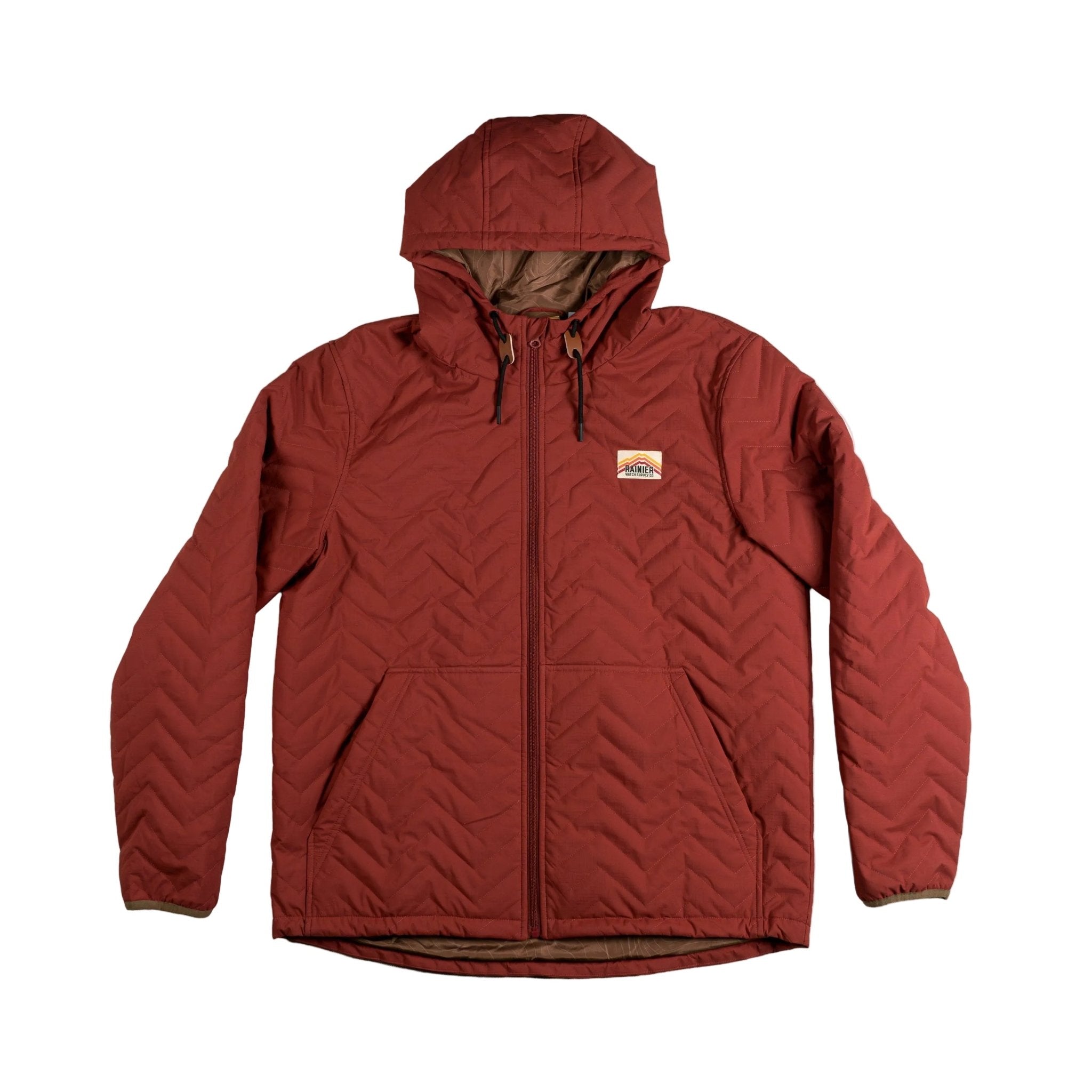 Ridgeline Micro-Puffer Quilted Hooded Jacket – Red - Paranoid Ranch
