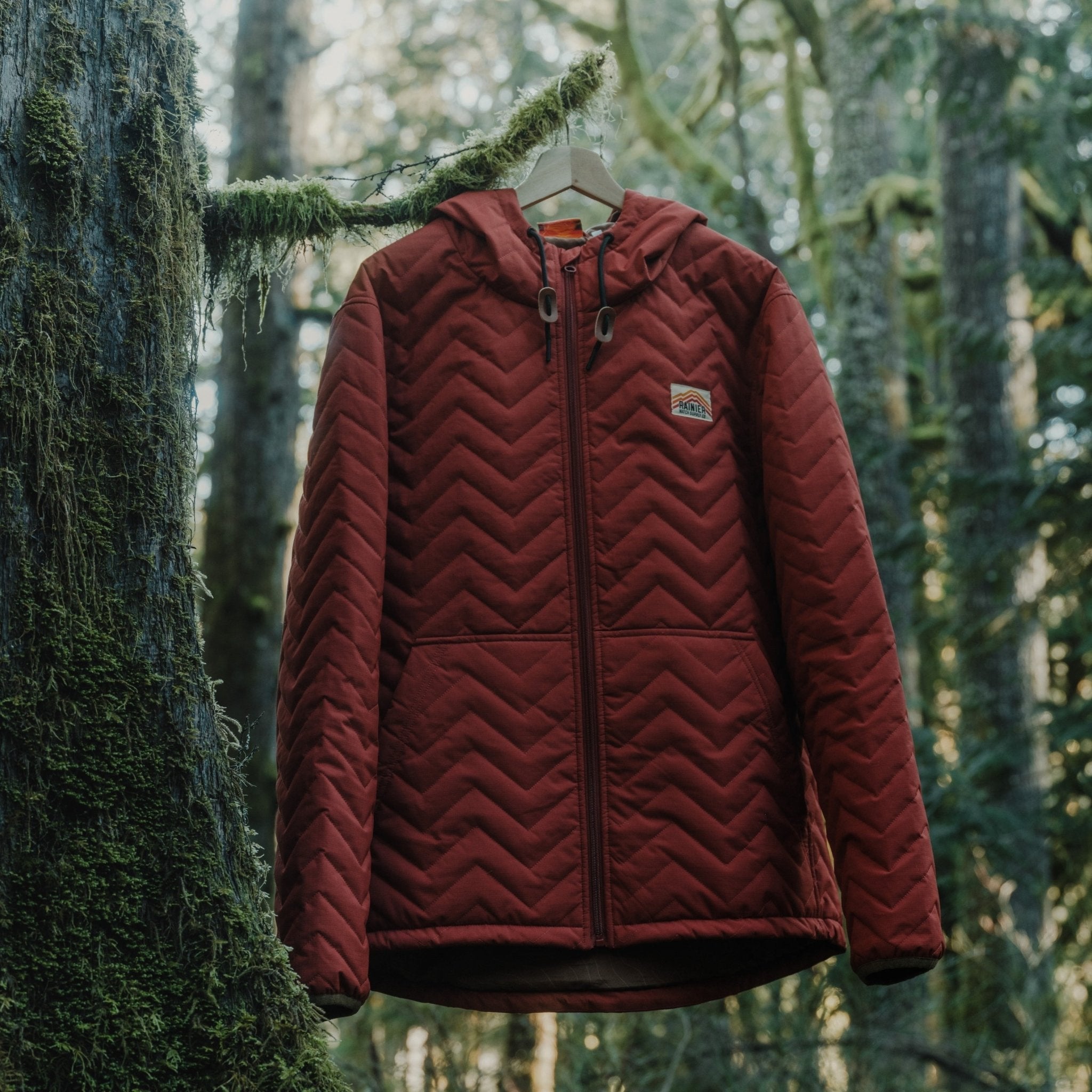 Ridgeline Micro-Puffer Quilted Hooded Jacket – Red - Paranoid Ranch