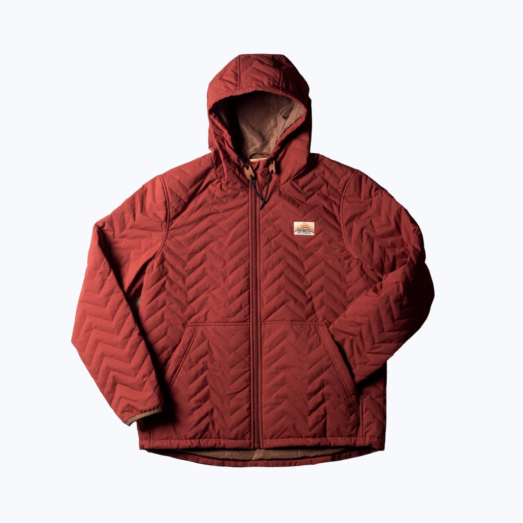Ridgeline Micro-Puffer Quilted Hooded Jacket – Red - Paranoid Ranch