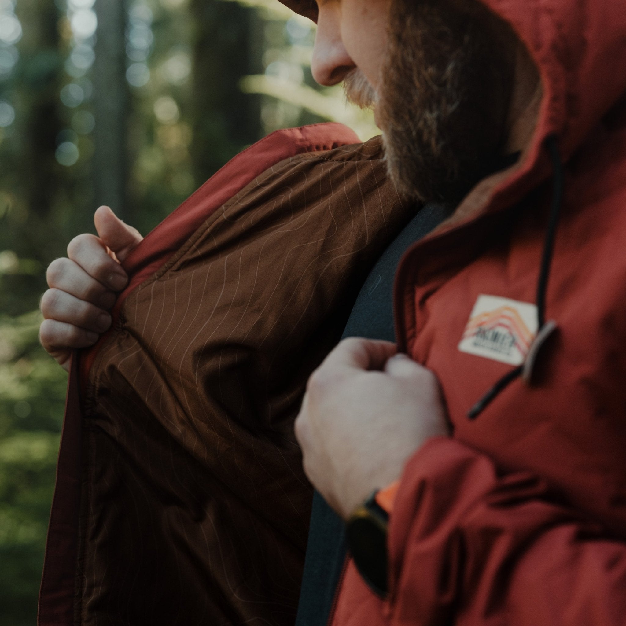 Ridgeline Micro-Puffer Quilted Hooded Jacket – Red - Paranoid Ranch