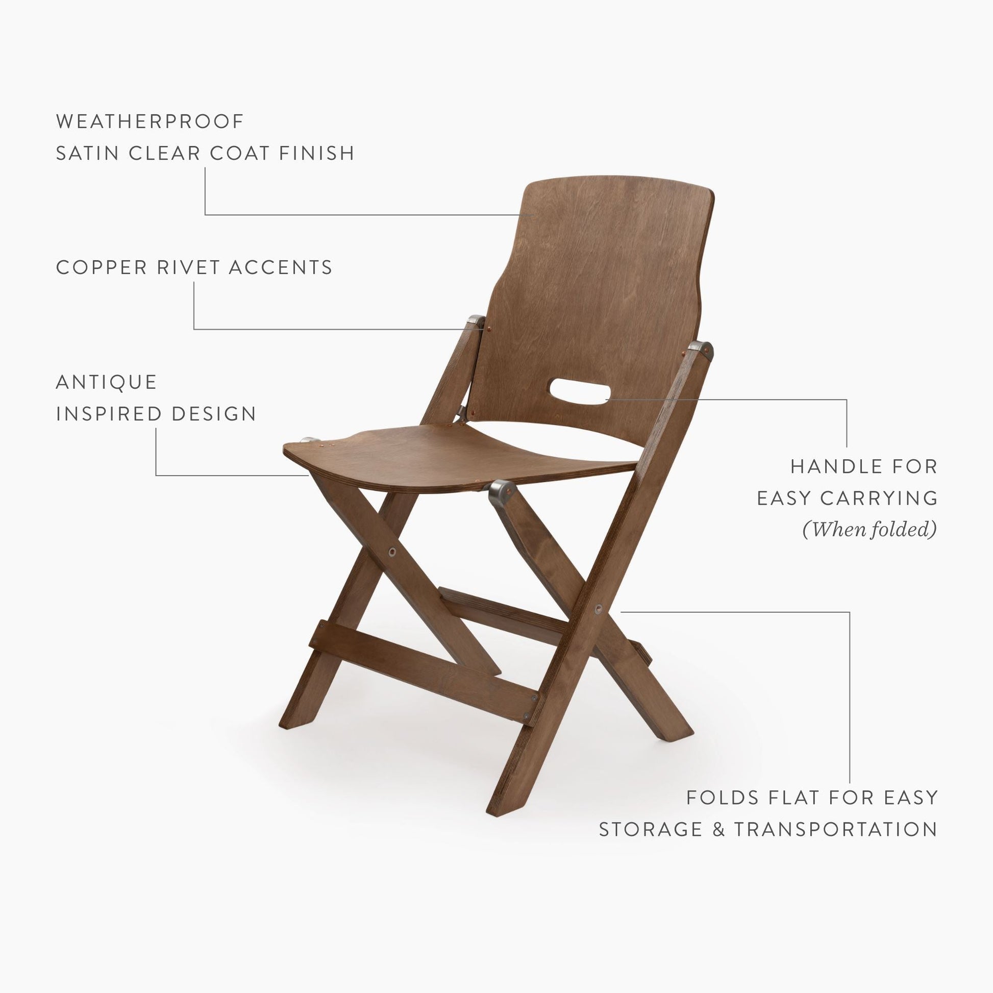 Ridgetop Wood Folding Chair - Paranoid Ranch