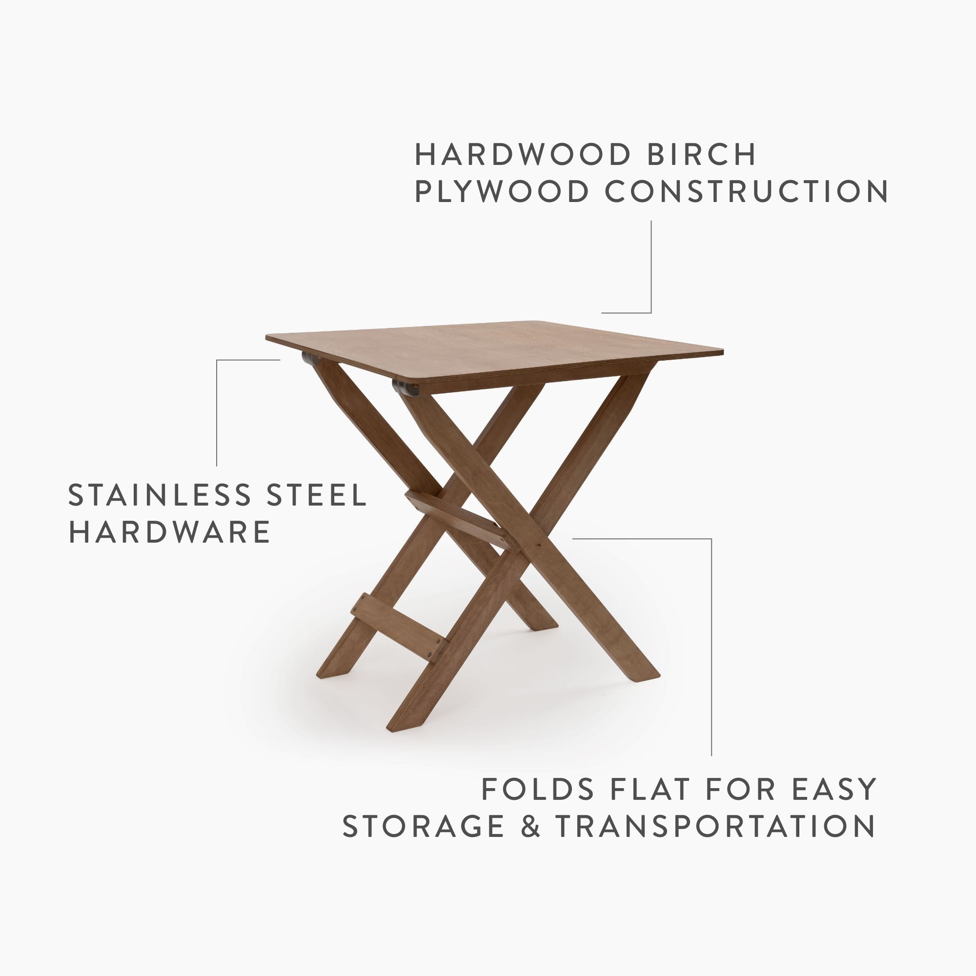 Ridgetop Wood Folding Table - Paranoid Ranch