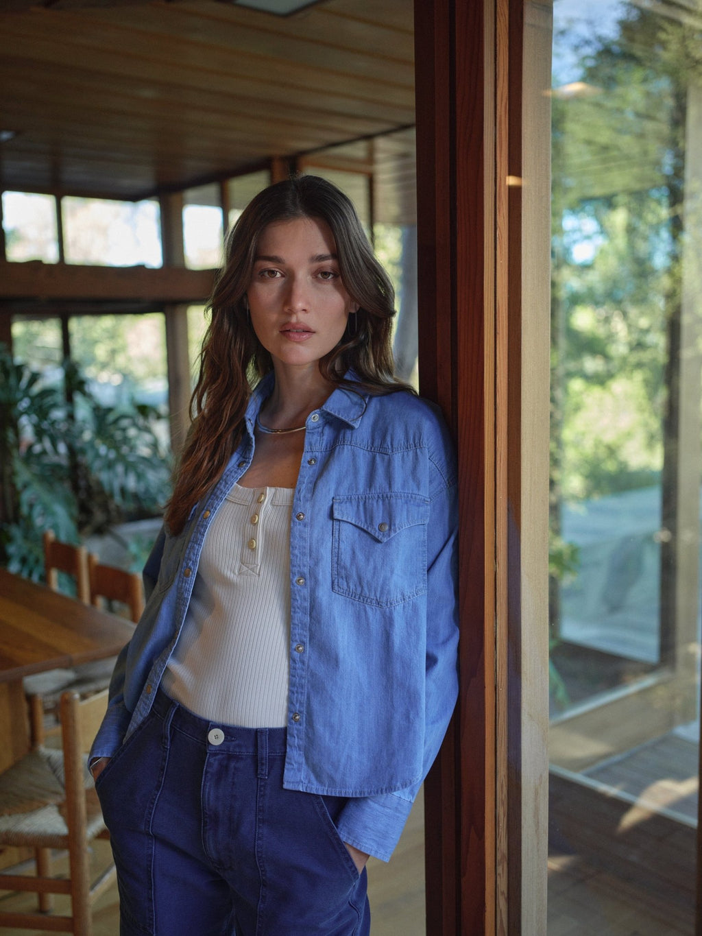 Riley Western Denim Shirt - Paranoid Ranch
