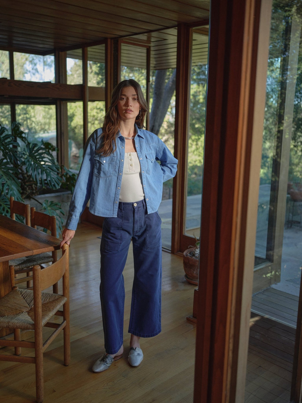 Riley Western Denim Shirt - Paranoid Ranch