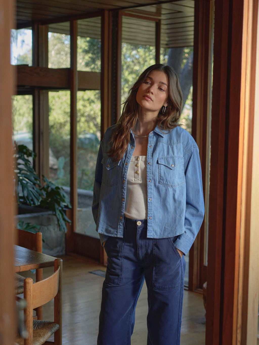 Riley Western Denim Shirt - Paranoid Ranch