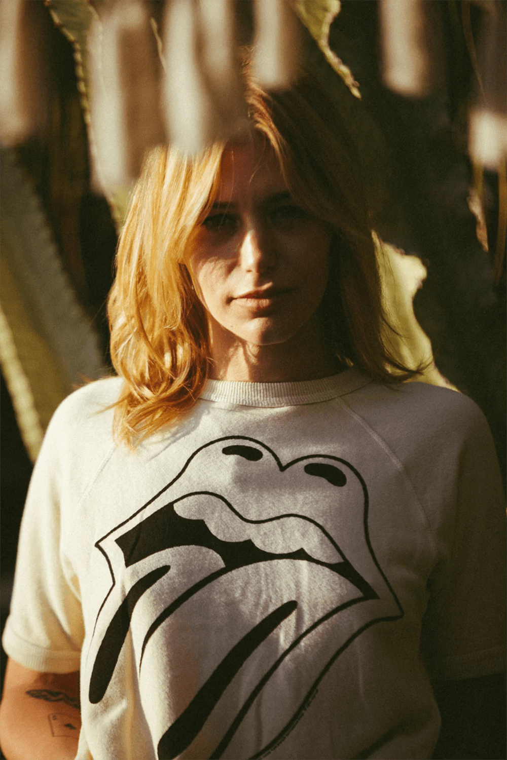 Rolling Stones Ivory Raglan Tee - Paranoid Ranch
