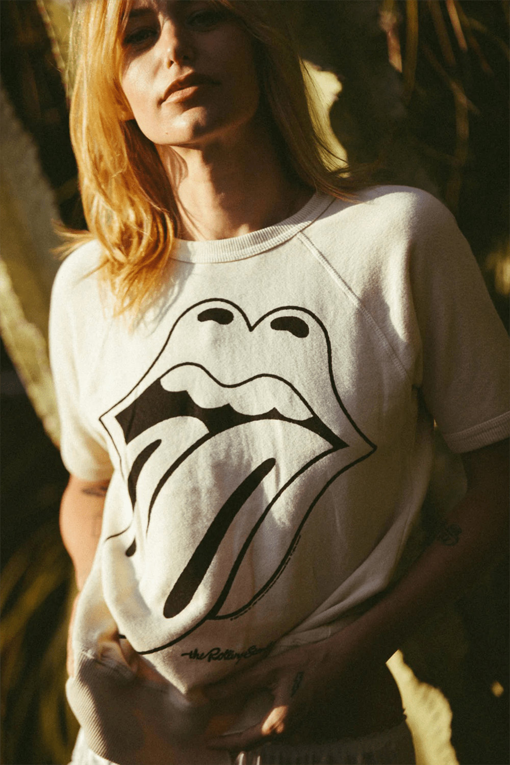 Rolling Stones Ivory Raglan Tee - Paranoid Ranch