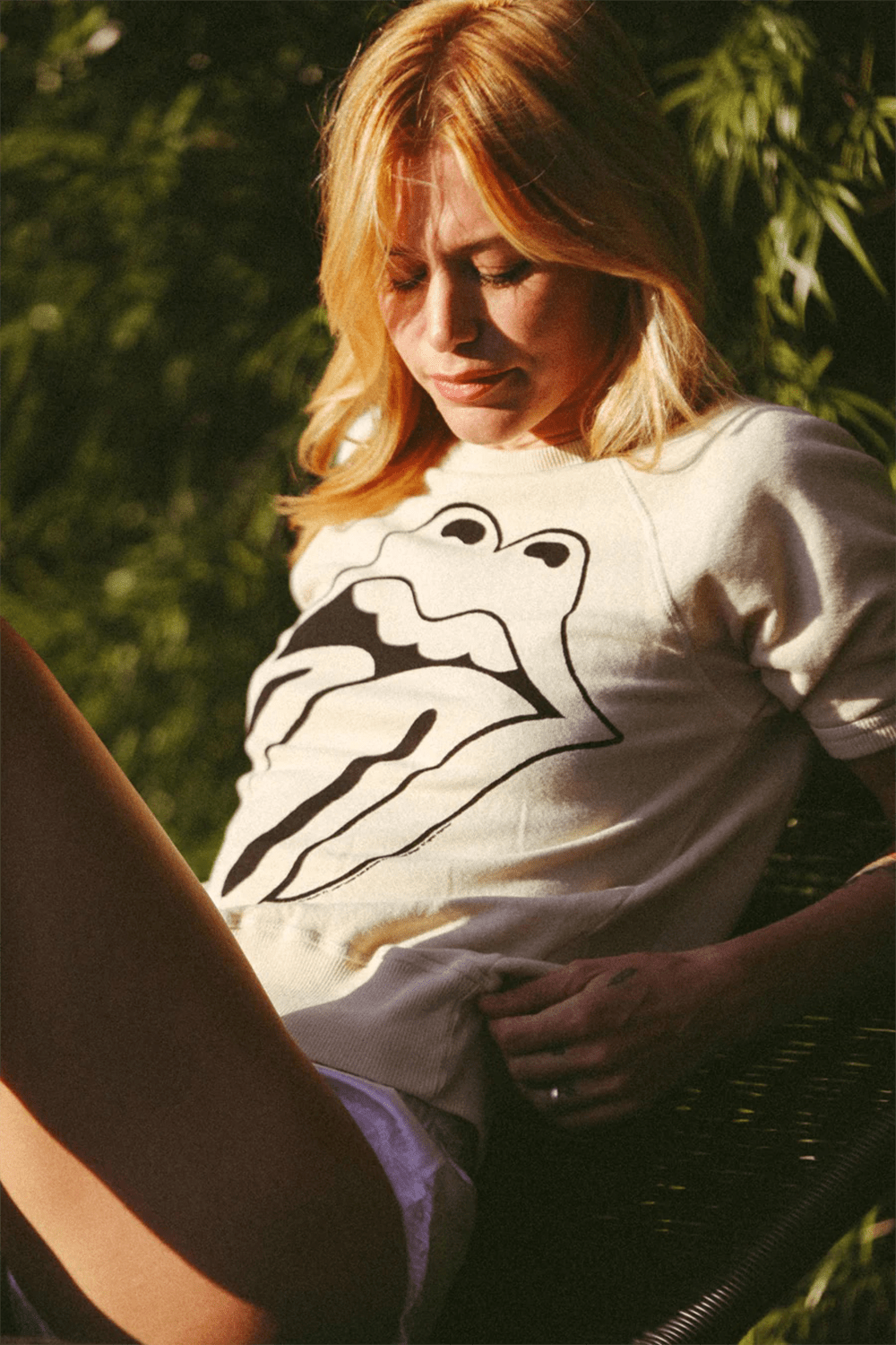Rolling Stones Ivory Raglan Tee - Paranoid Ranch