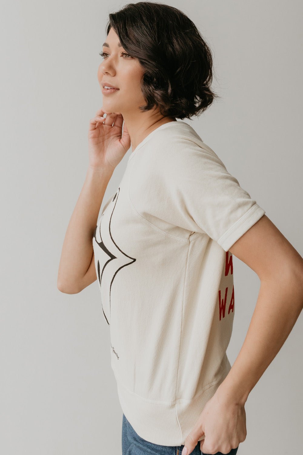 Rolling Stones Ivory Raglan Tee - Paranoid Ranch