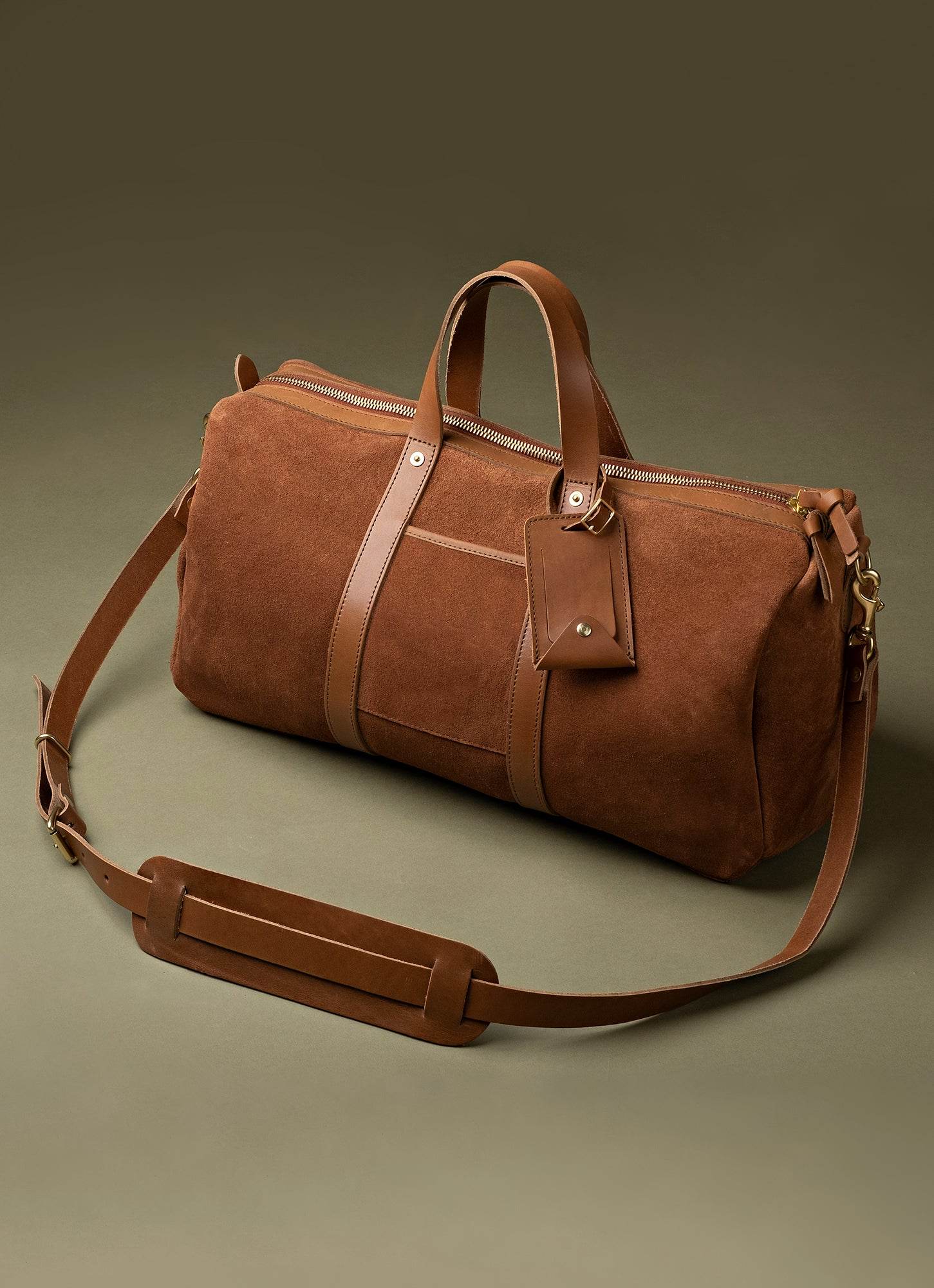 Rough - out Suede PanAm Duffle Bag - Paranoid Ranch