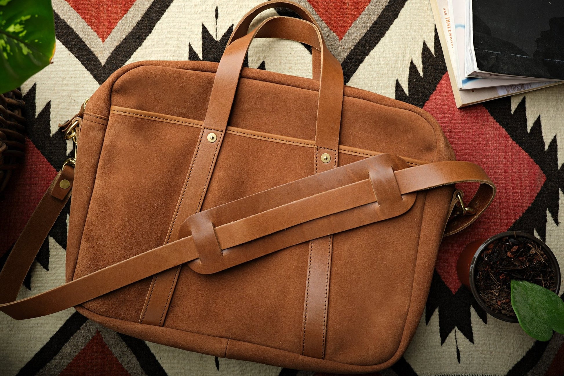 Rough - out Woodward Briefcase - Paranoid Ranch