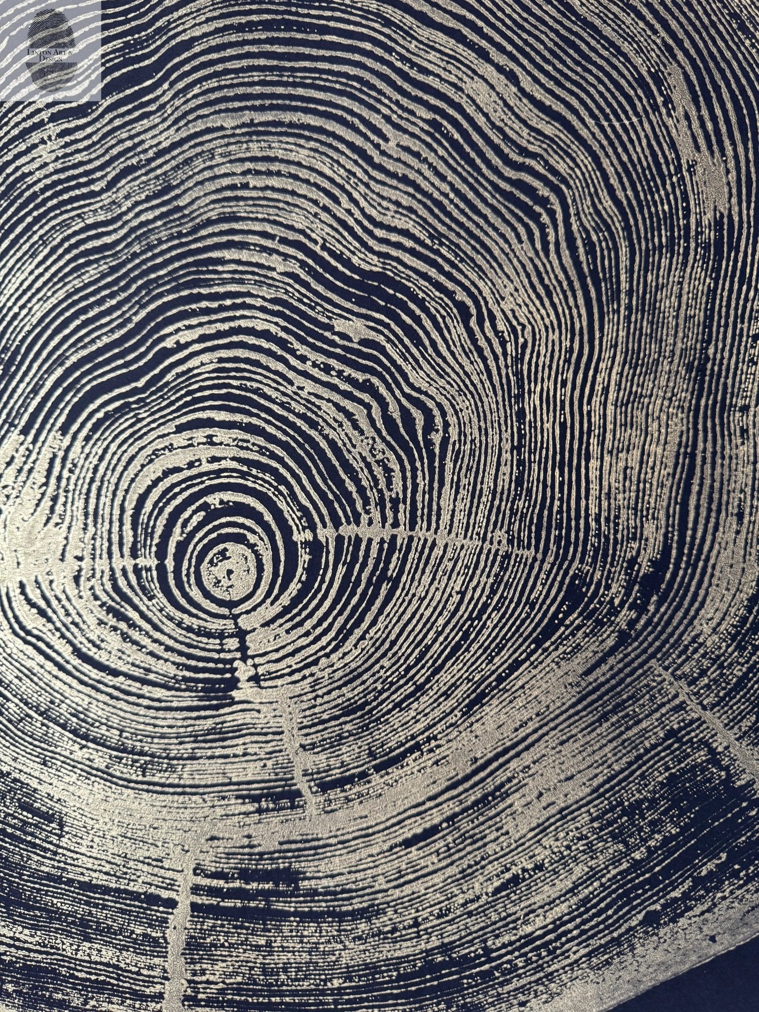 San Francisco Redwood. Gold and Black, 36x48 Inches. - Paranoid Ranch