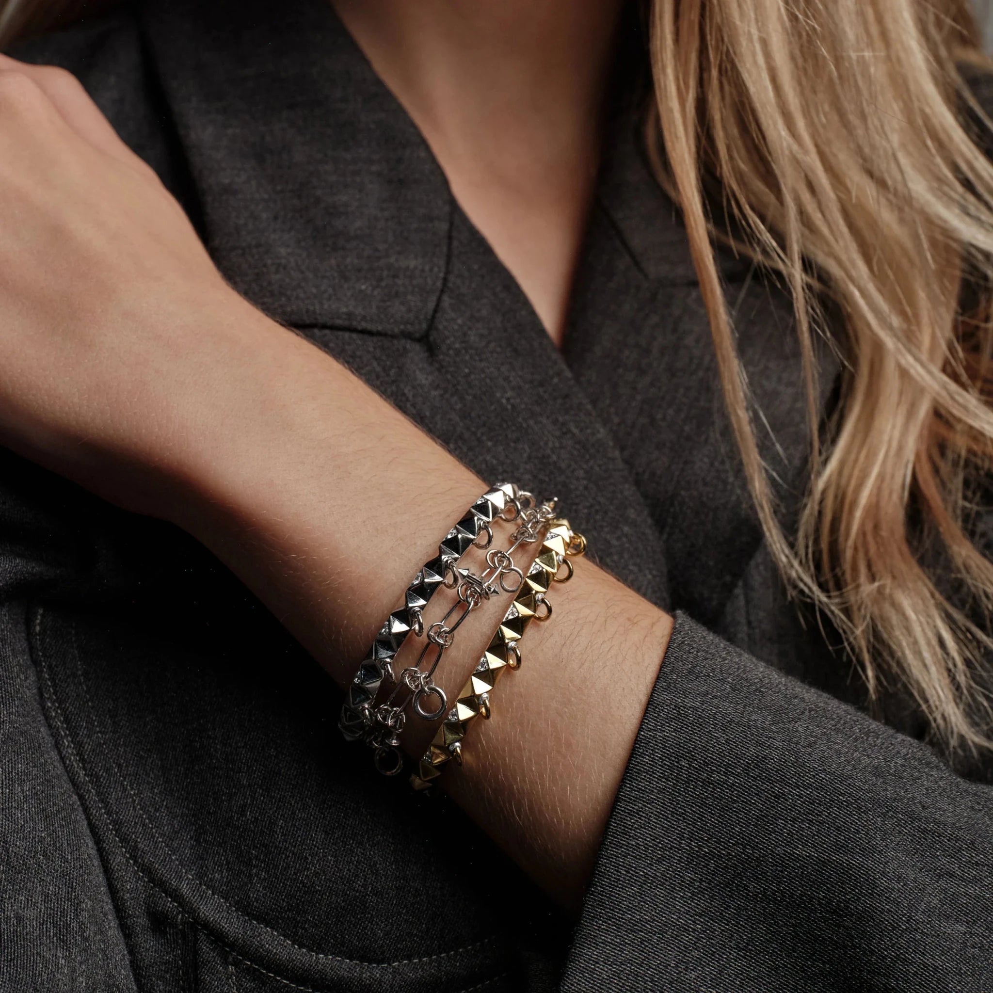 Sapphire Armor Hinge Cuff - Paranoid Ranch