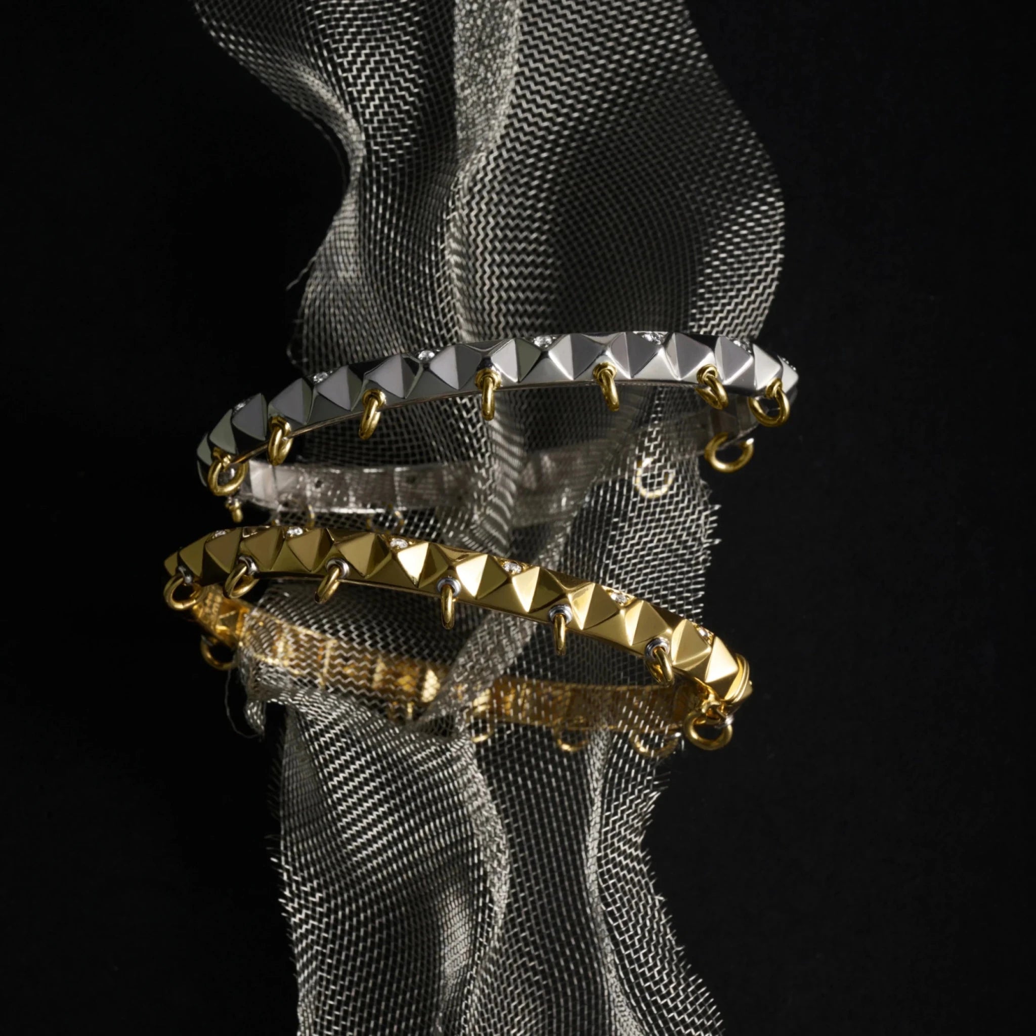 Sapphire Armor Hinge Cuff - Paranoid Ranch
