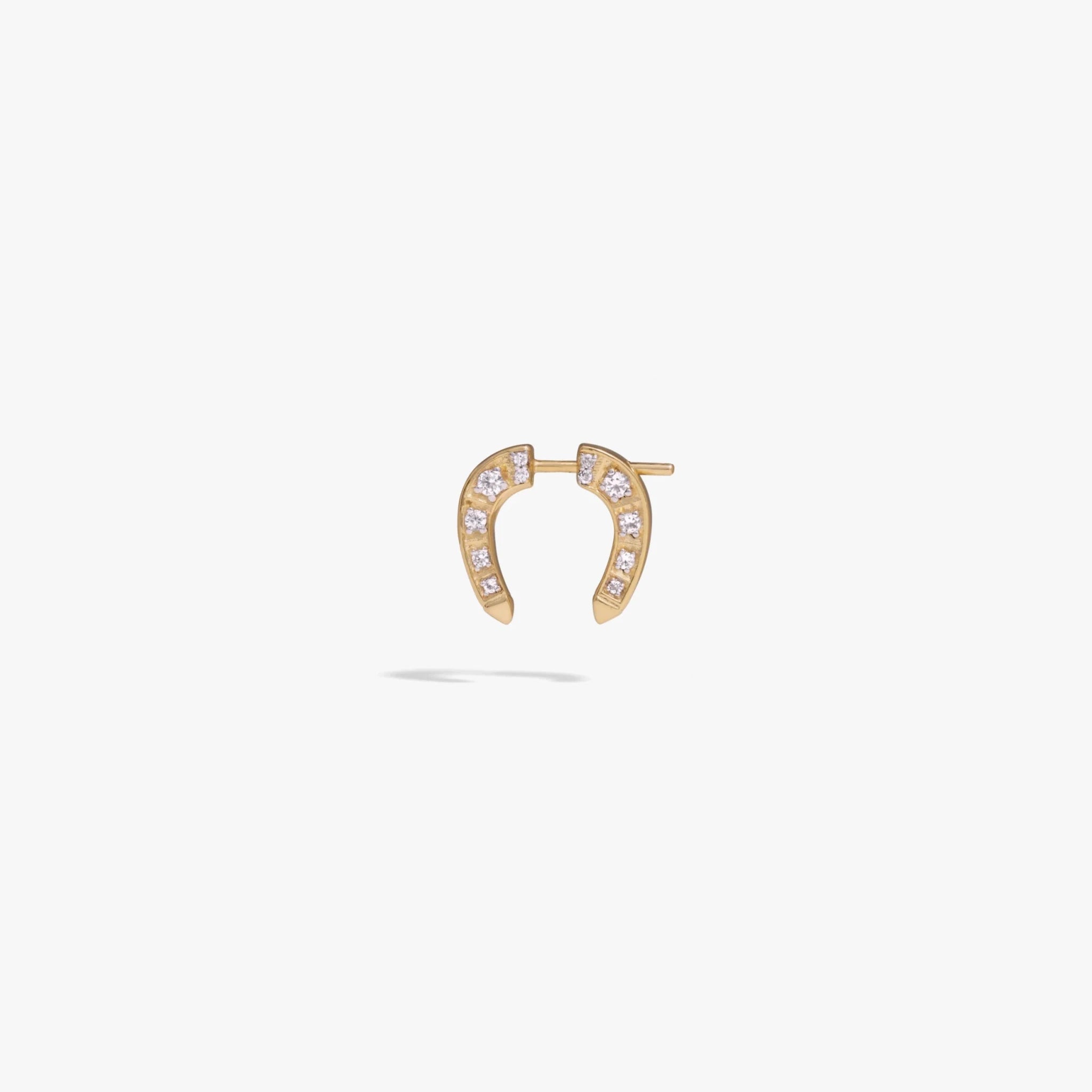 Sapphire Horseshoe Earring - Paranoid Ranch