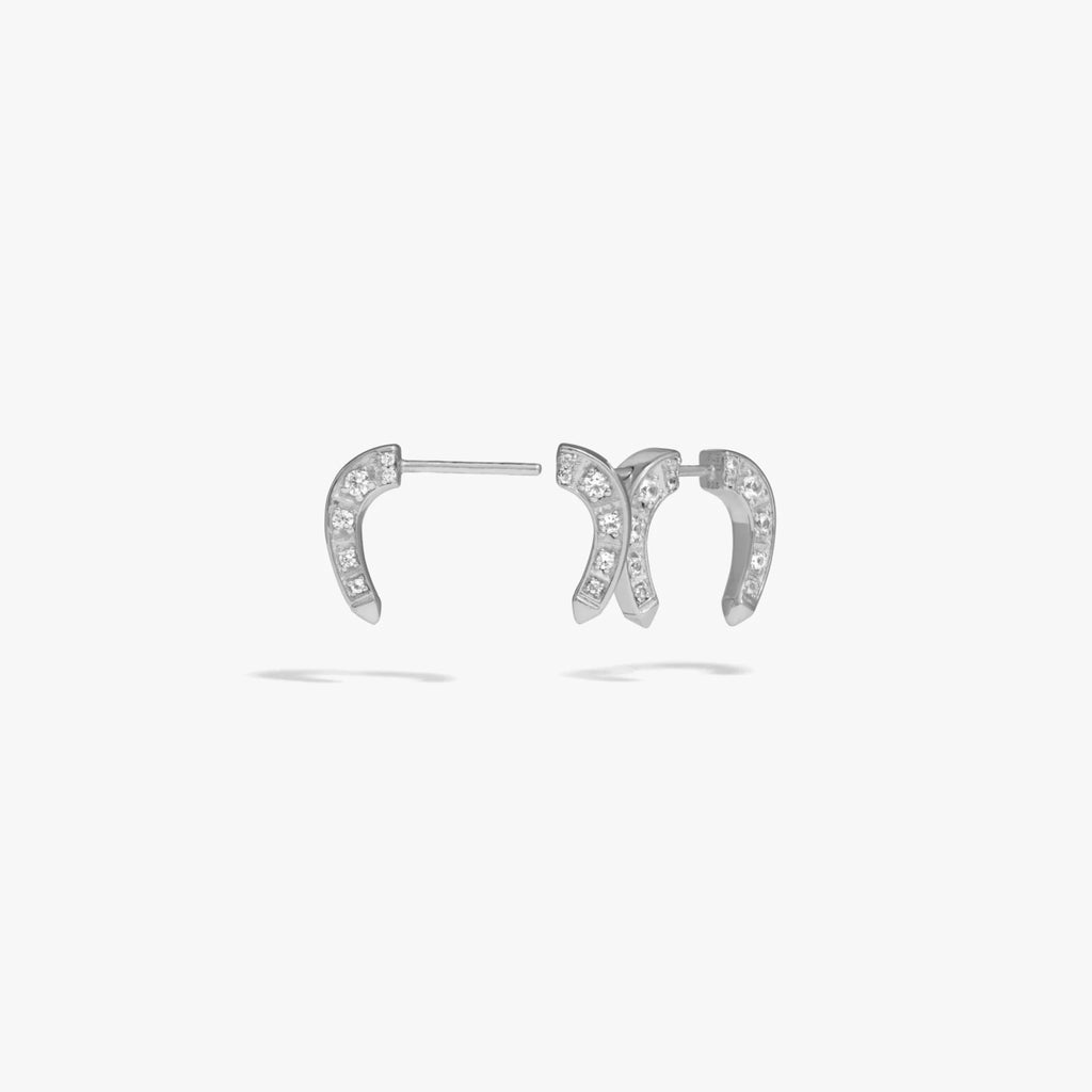 Sapphire Horseshoe Earring - Paranoid Ranch
