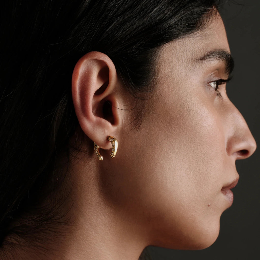 Sapphire Horseshoe Earring - Paranoid Ranch