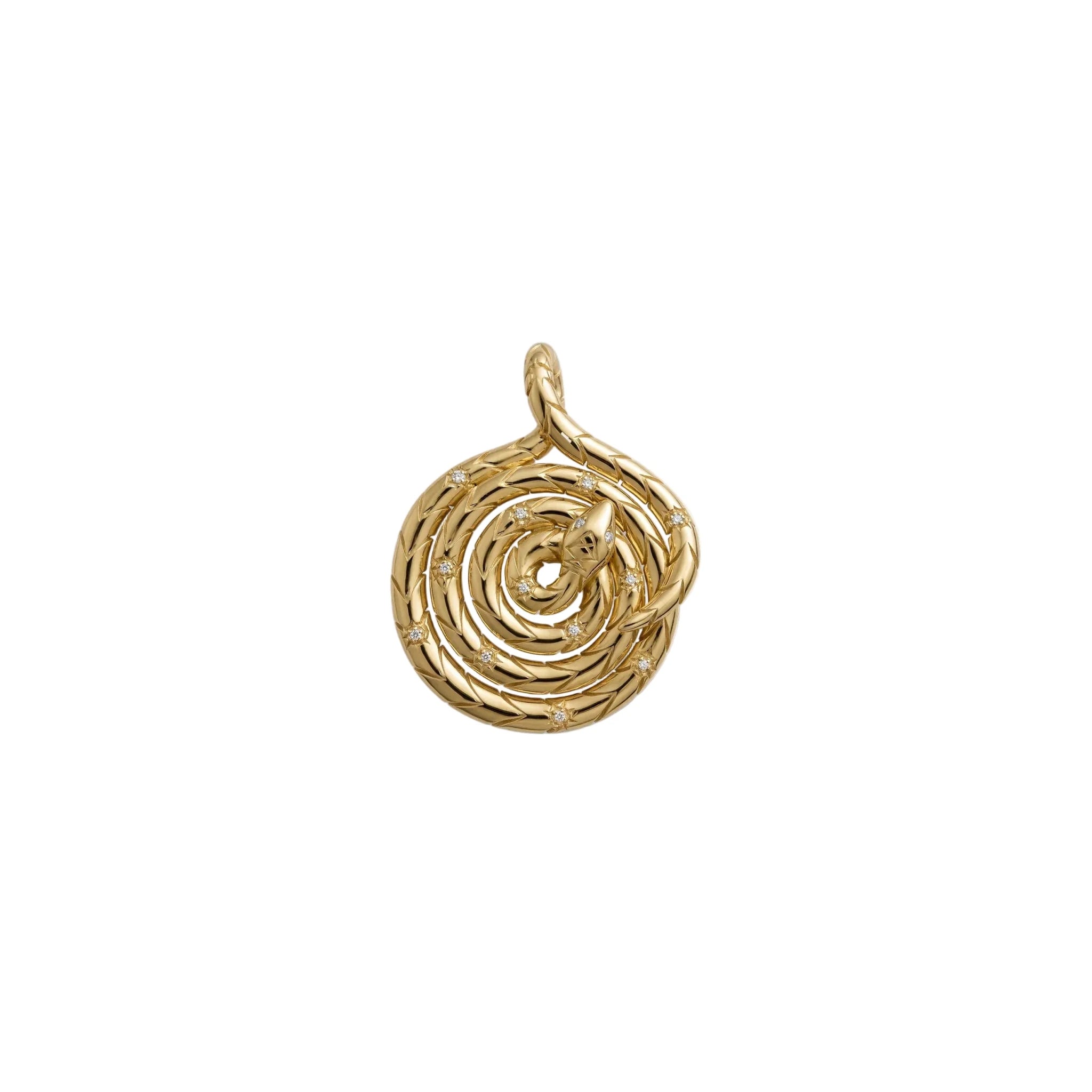 Sapphire Spiral Snake Coin - Paranoid Ranch