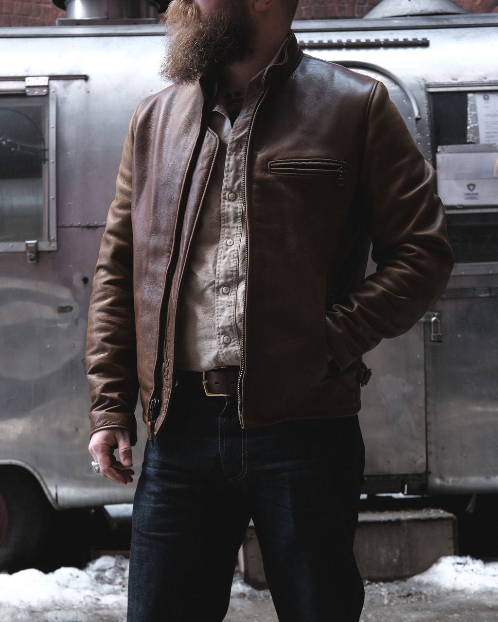 Schott x Ball and Buck Perfecto Leather Jacket - Paranoid Ranch