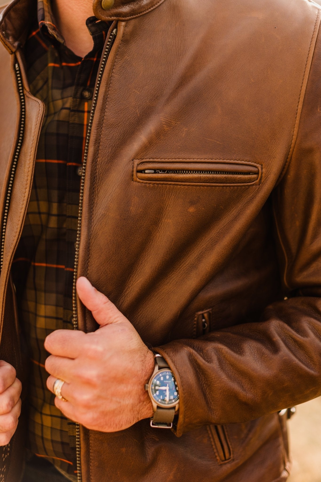 Schott x Ball and Buck Perfecto Leather Jacket - Paranoid Ranch