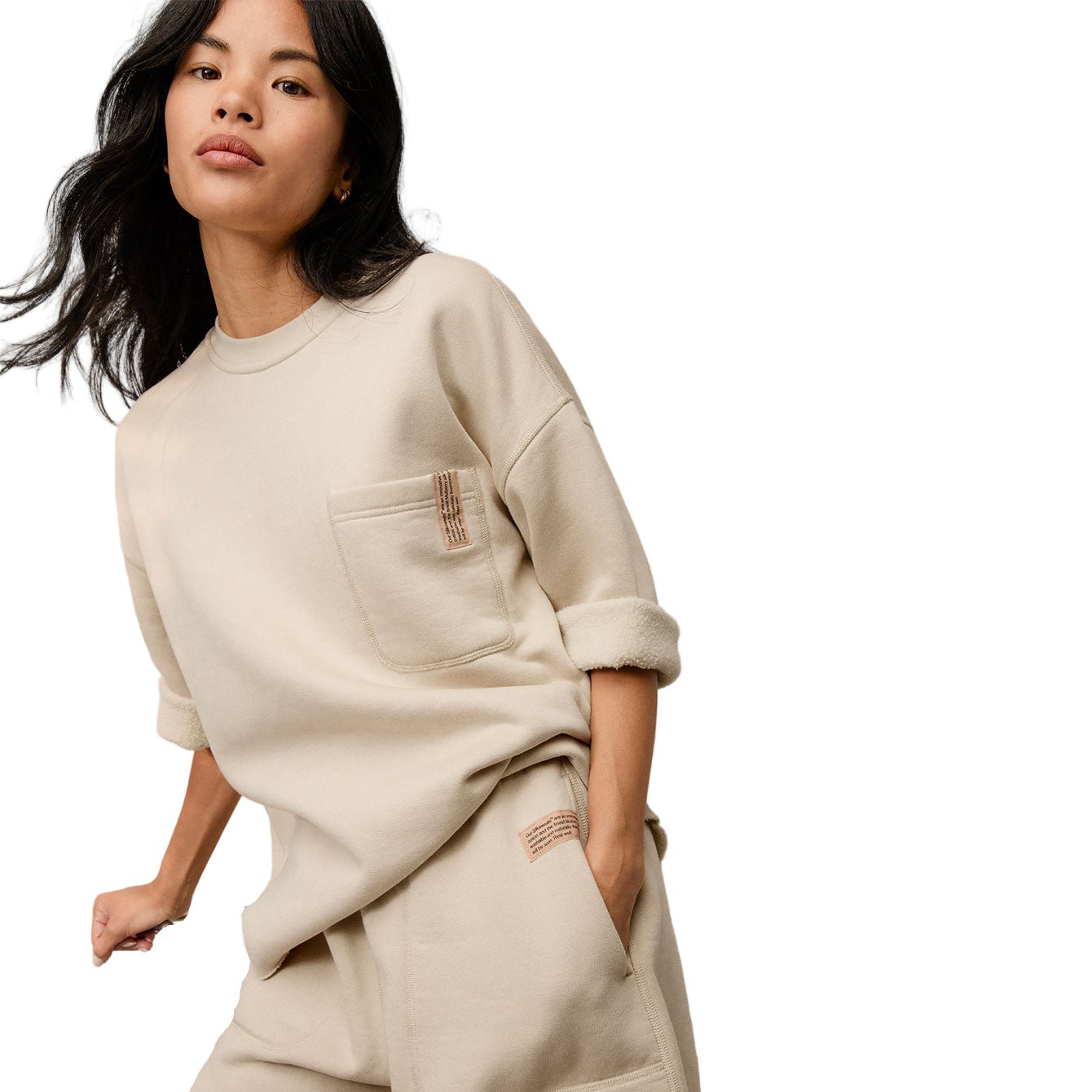 Silksweats™ Midweight Reversible Cropped Sleeve Sweatshirt - Paranoid Ranch