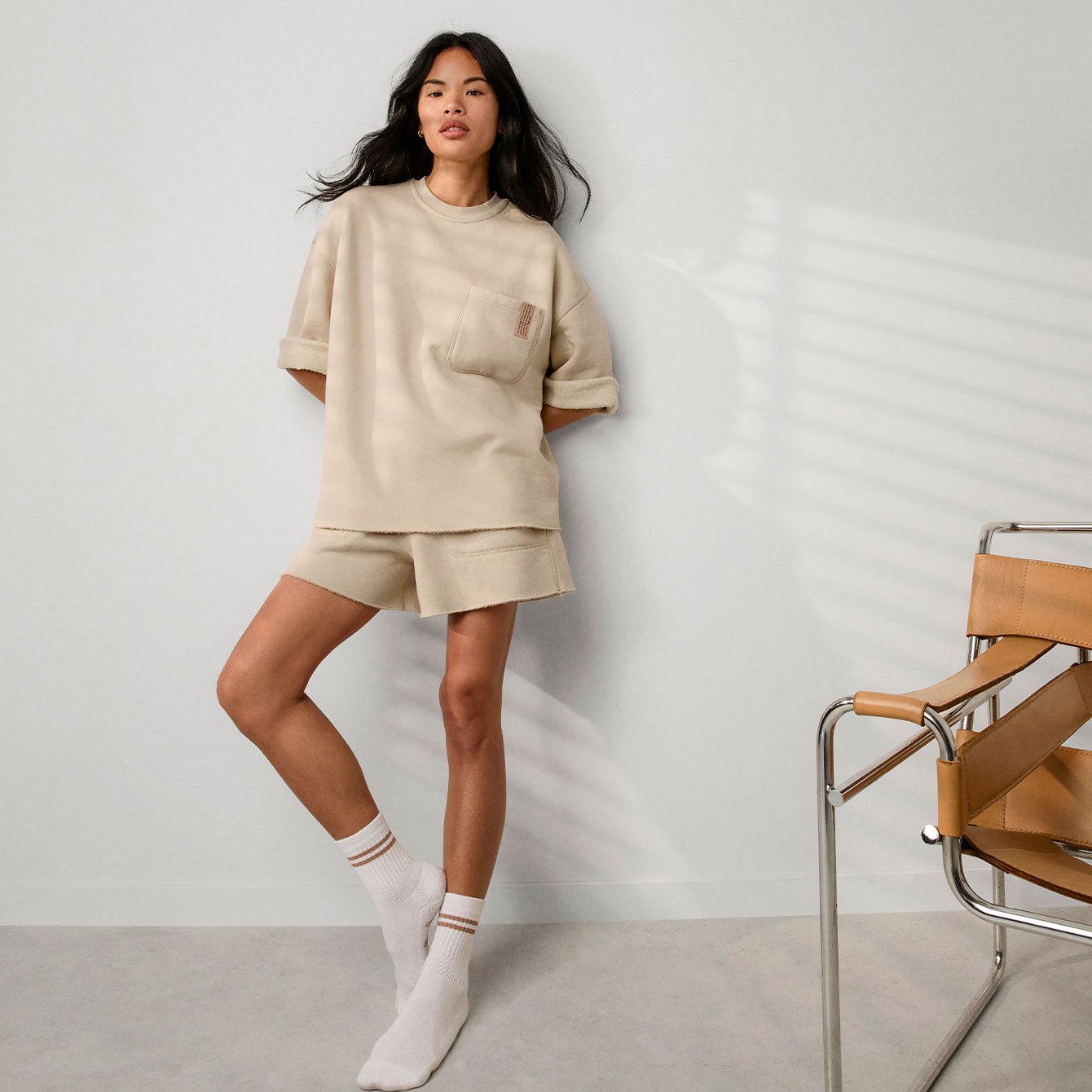 Silksweats™ Midweight Reversible Cropped Sleeve Sweatshirt - Paranoid Ranch