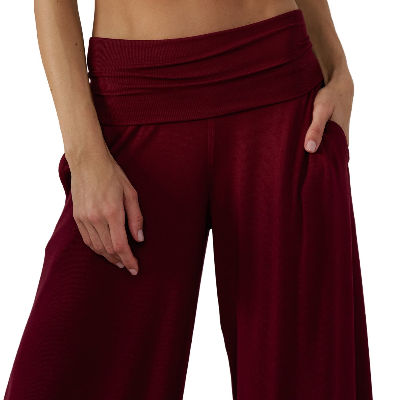 Soft Modal Rib Foldover Pant - Paranoid Ranch