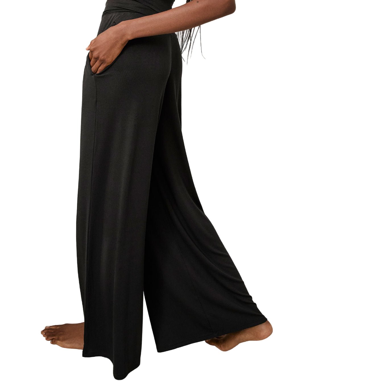 Soft Modal Rib Foldover Pant - Paranoid Ranch