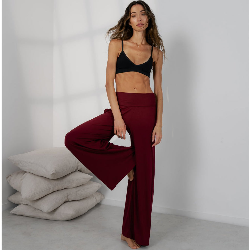 Soft Modal Rib Foldover Pant - Paranoid Ranch