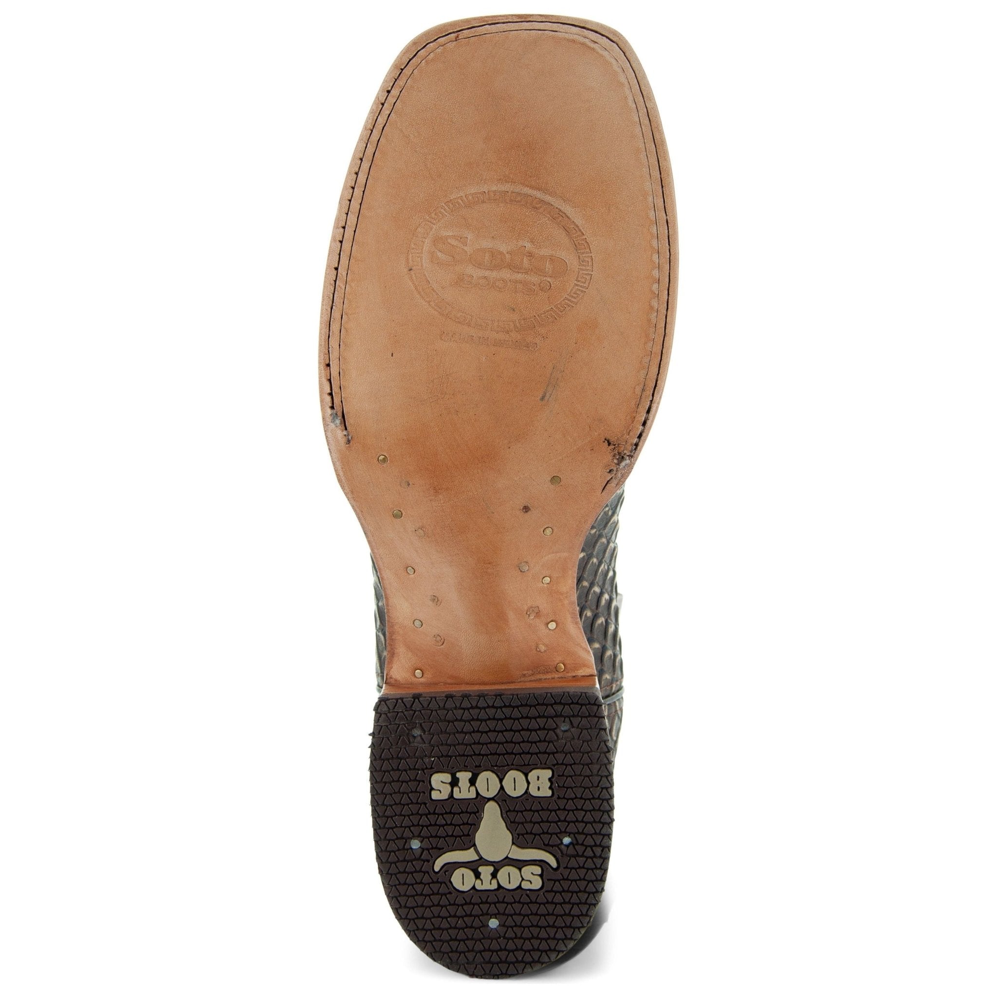 Soto Boots Mens Tan Python Print Boots H50032 - Paranoid Ranch