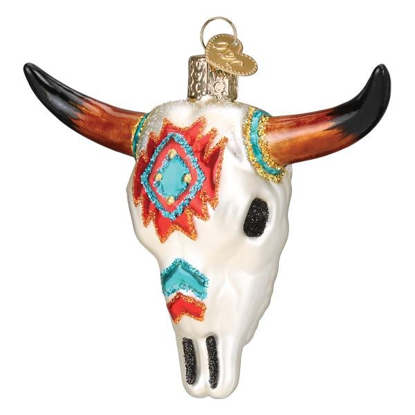 Southwestern Steer Skull Ornament - Paranoid Ranch