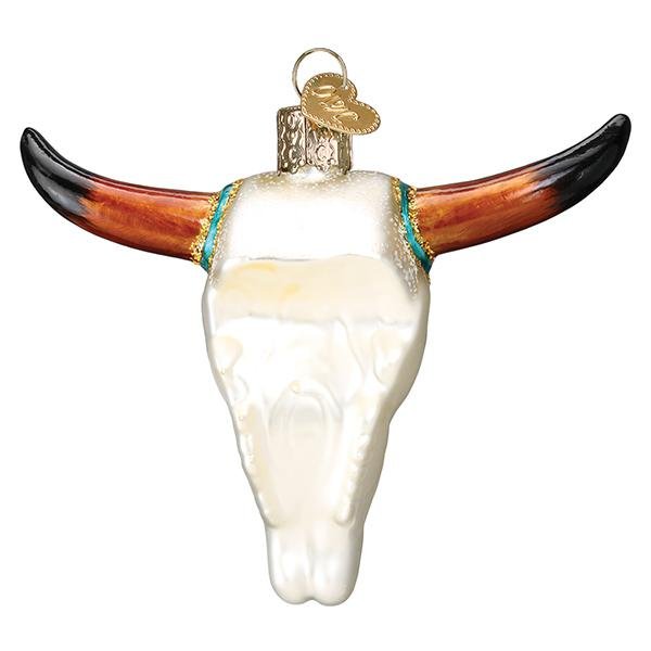 Southwestern Steer Skull Ornament - Paranoid Ranch