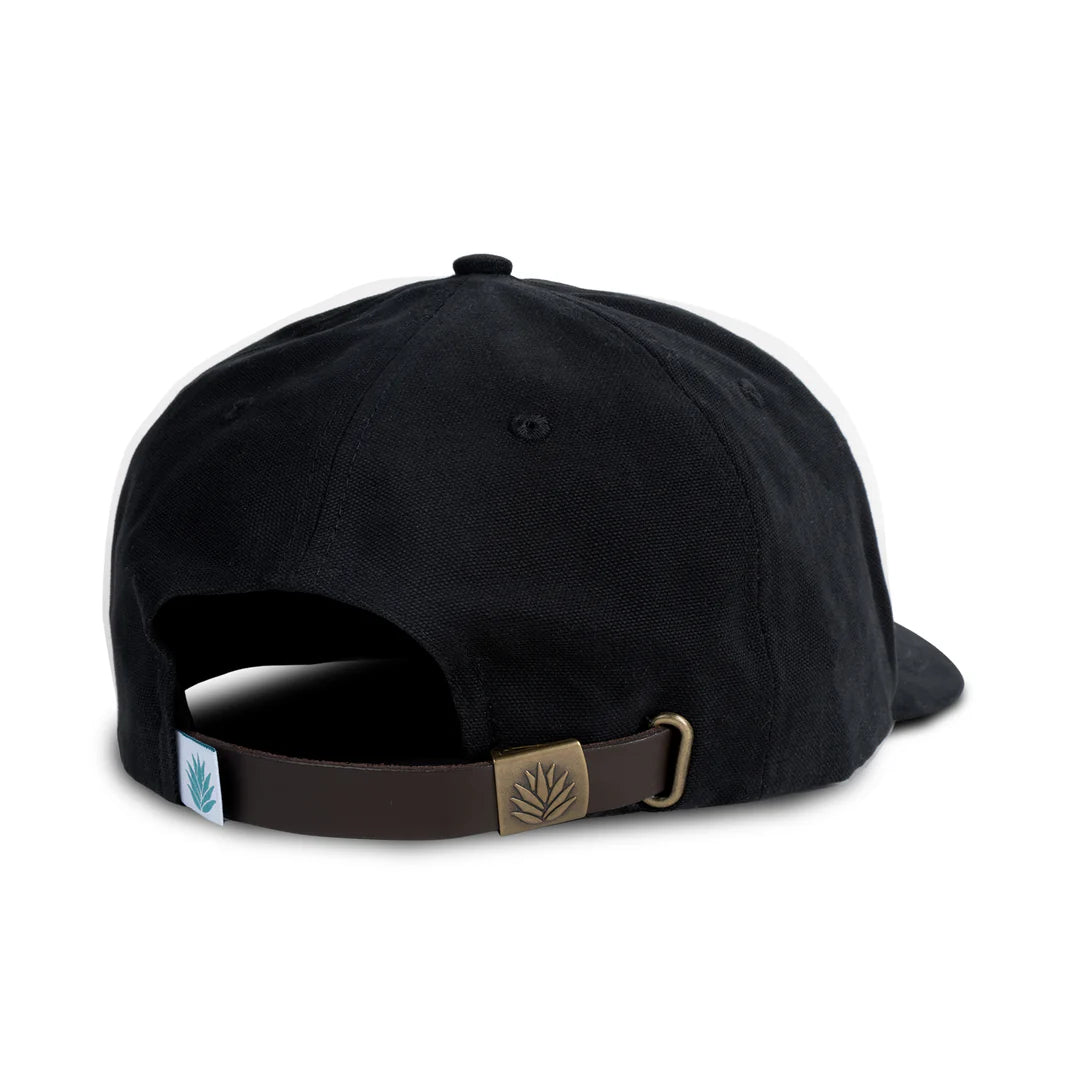 Back view of Sendero Spaghetti Western Hat with adjustable leather strapback for custom fit.