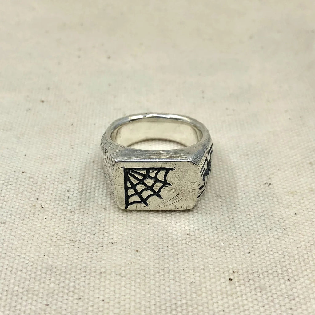 Spider Signet Ring - Paranoid Ranch
