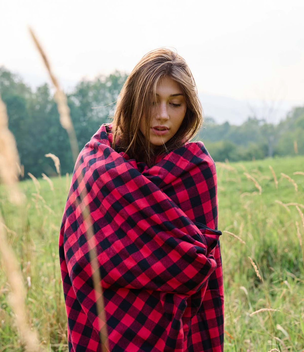 Stadium Blanket - Red Buffalo - Paranoid Ranch
