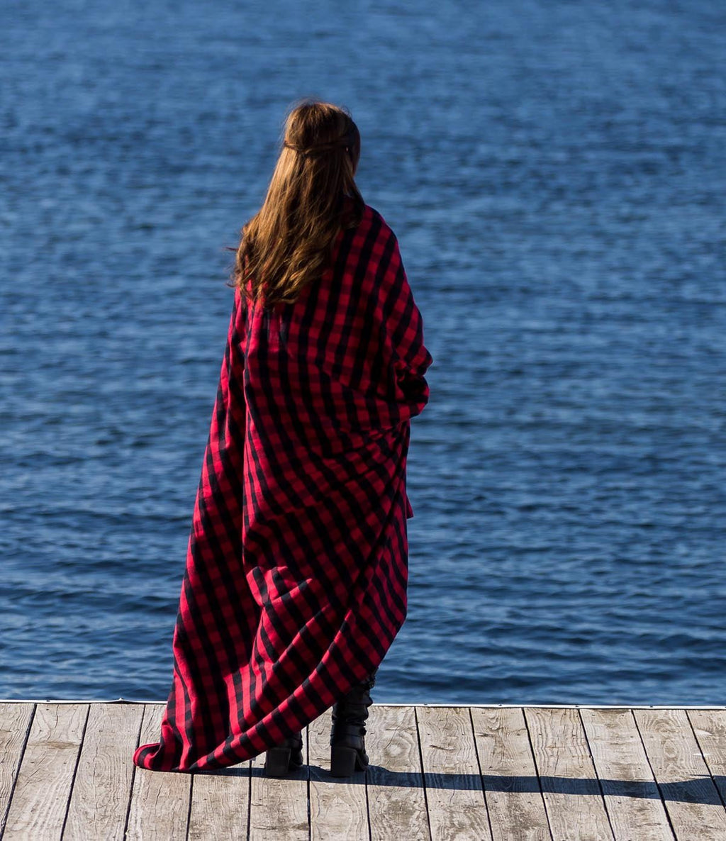 Stadium Blanket - Red Buffalo - Paranoid Ranch