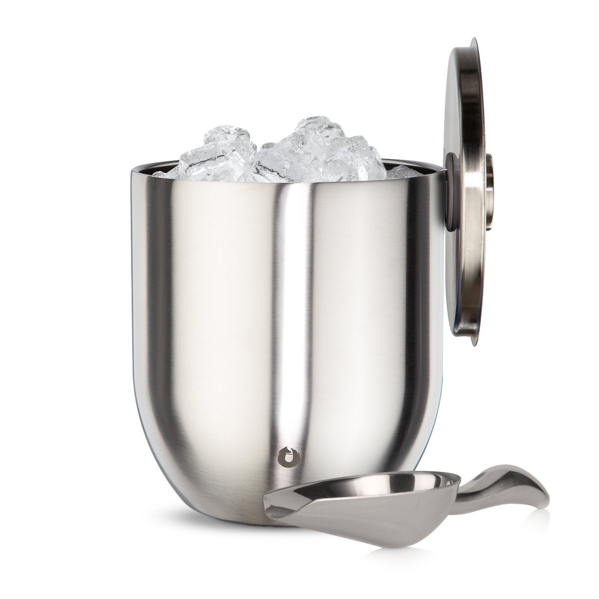 Stainless Steel Ice bucket with Lid and Scoop, Steel - Paranoid Ranch